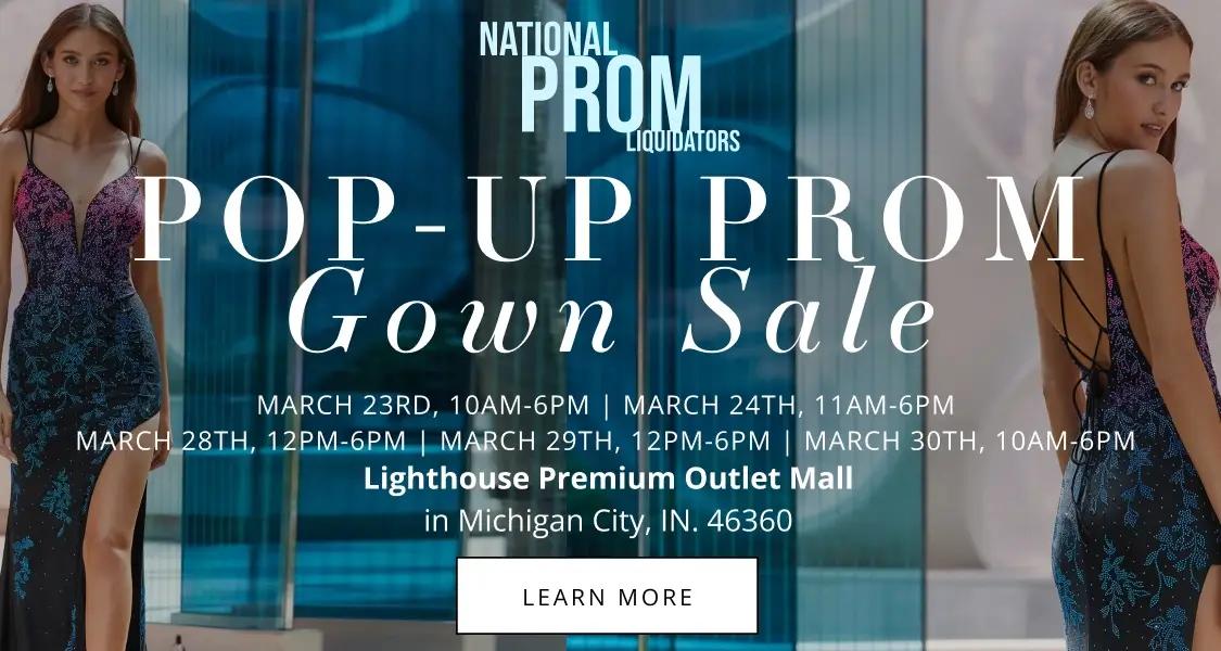 Pop-Up Prom Sale Desktop Banner