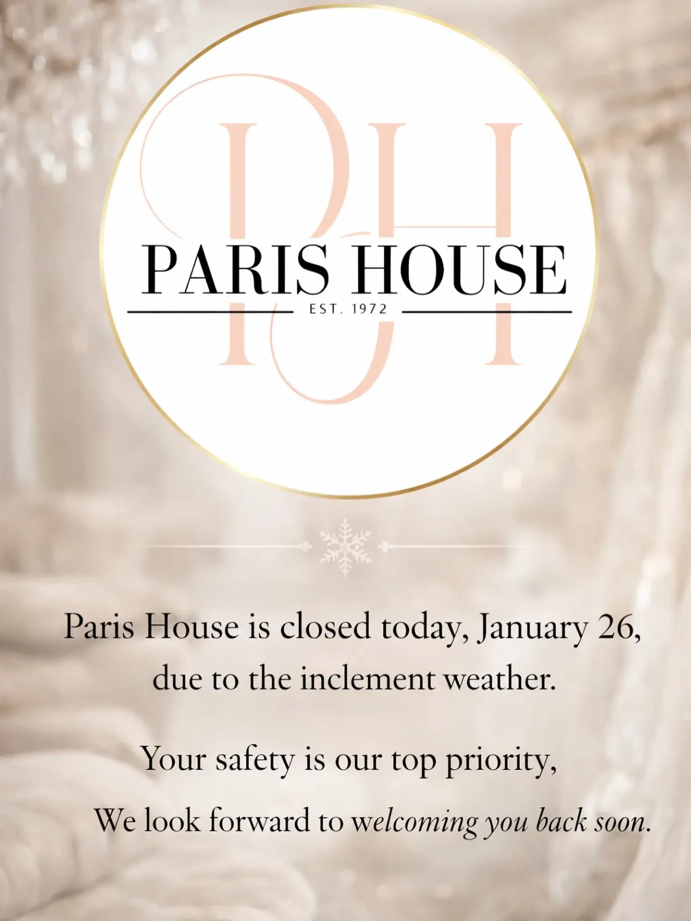 Paris House of Bridal Instagram Image