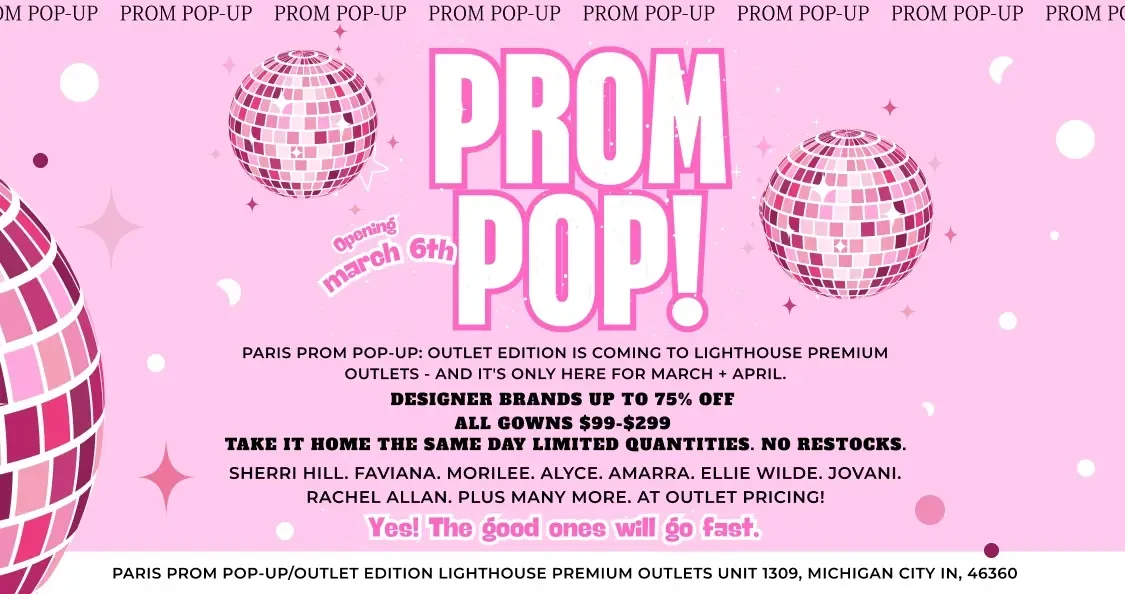 Prom Pop-Up Event Mobile Banner
