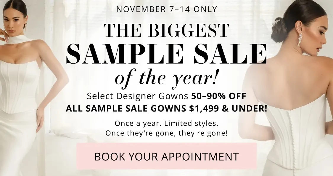 The Biggest Sample Sale of the Year Desktop Banner